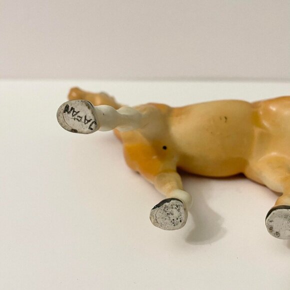 Vintage Porcelain Horse Figurine 5 Inch Tall Made in Japan - Picture 9 of 16